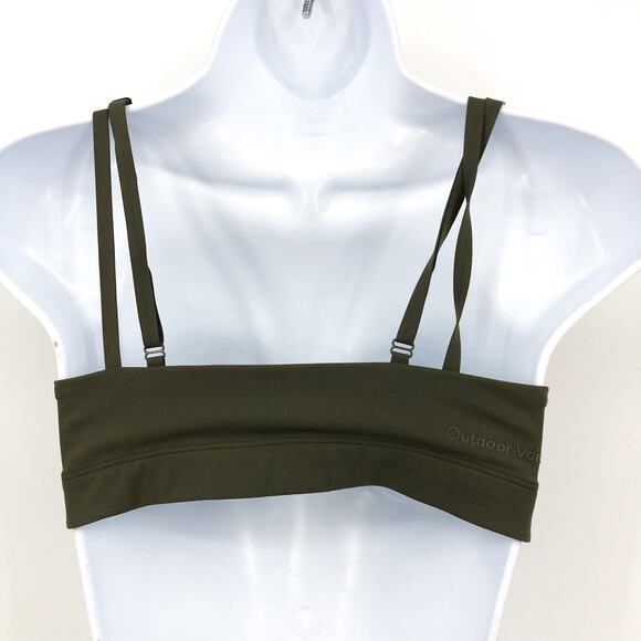 OUTDOOR VOICES SuperForm Zoom Sports Bra XS Green Tea Tree Double Strap NWT - Picture 5 of 11